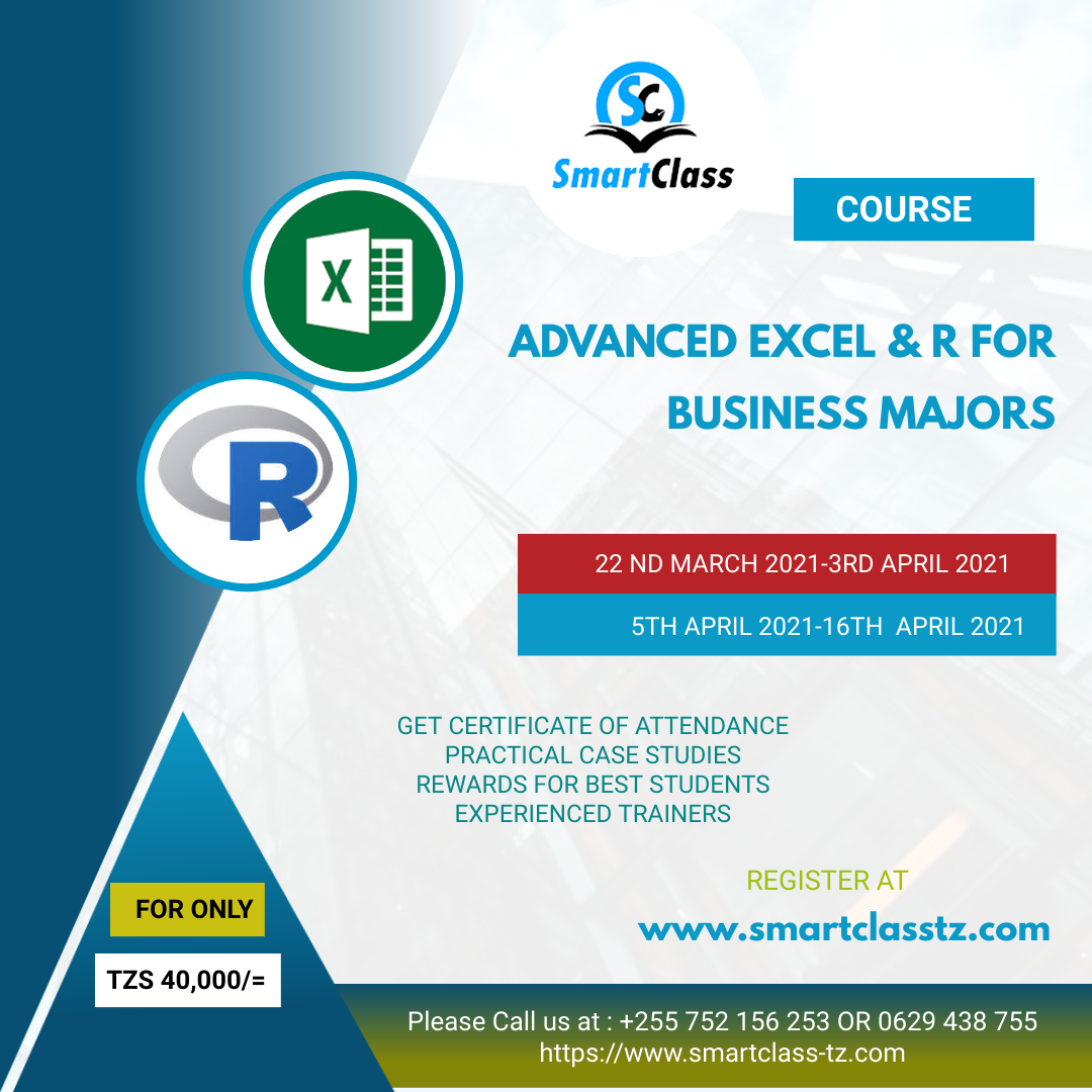 Advanced Excel & R for Business Majors