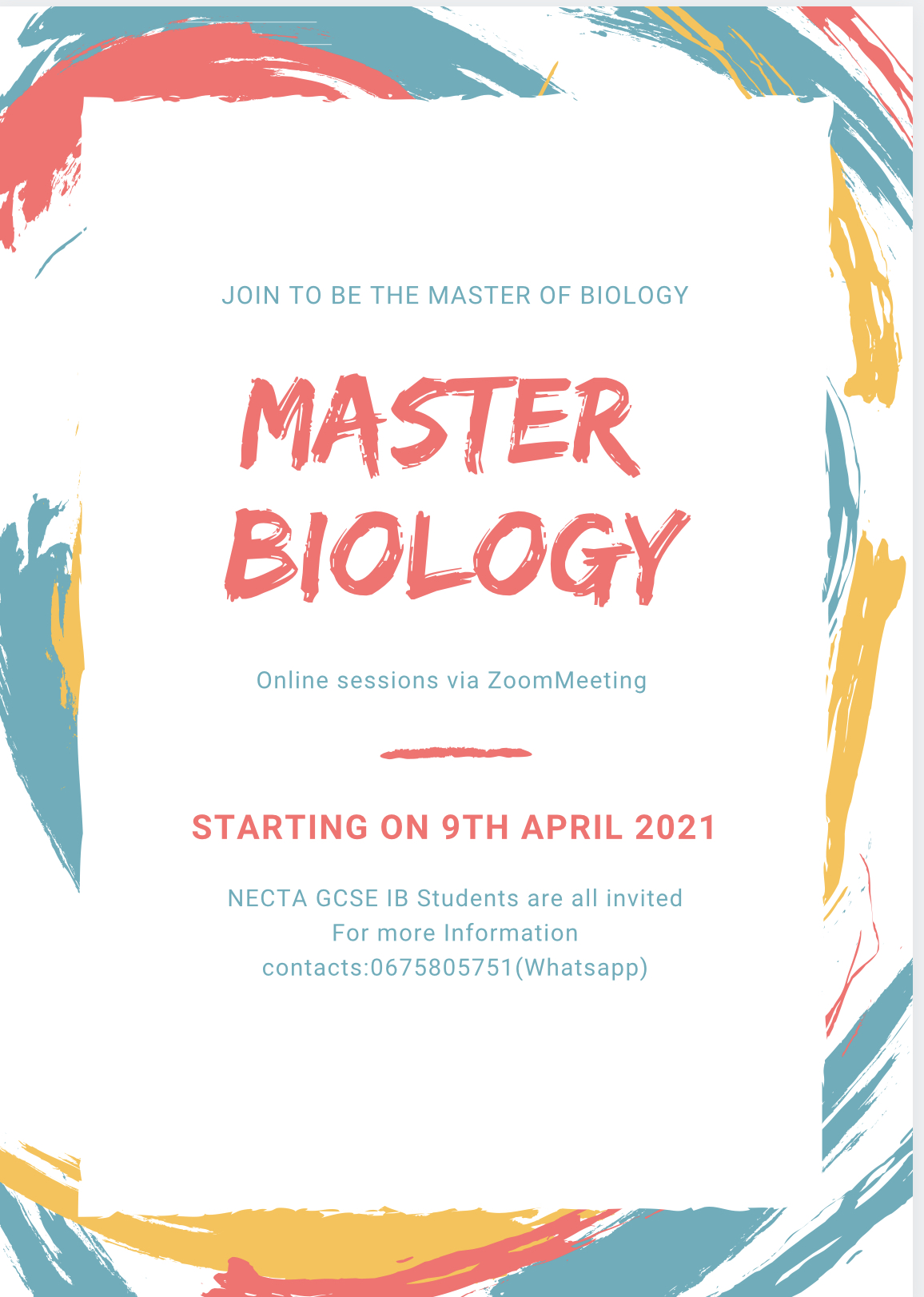 Master Biology